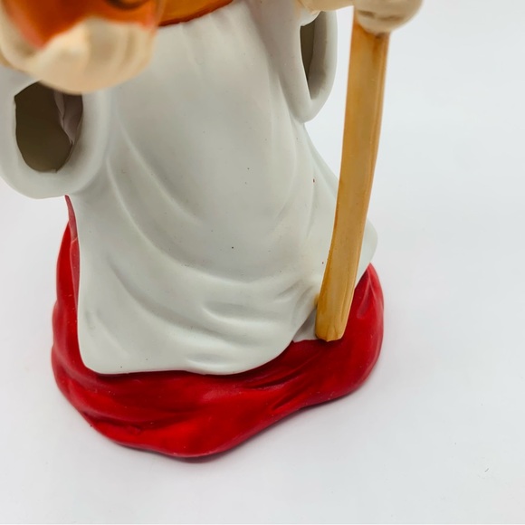 Vintage Porcelain Halloween Candle Lamp Witch Figurine w/ Box Taiwan - Picture 7 of 14